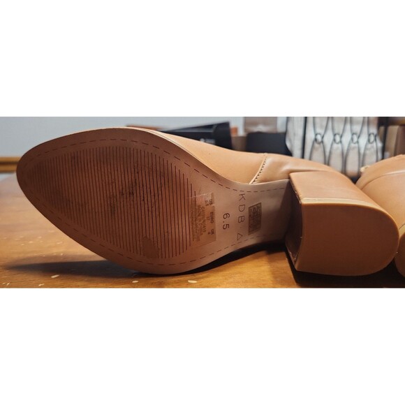 Kelsi Dagger Brooklyn Womens Block Heel Ankle Booties Brown Leather Size 6.5 - Picture 6 of 7